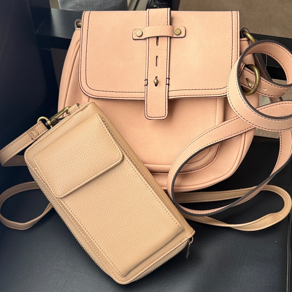 Elegant Tan Women's Bag Set